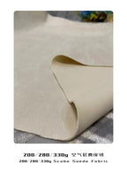 Scuba Suede Fabric – Microfiber Suede with Knitted Backing & Snow-like Shading Effect