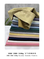 Scuba Suede Fabric – Microfiber Suede with Knitted Backing & Snow-like Shading Effect