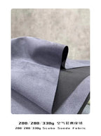 Scuba Suede Fabric – Microfiber Suede with Knitted Backing & Snow-like Shading Effect