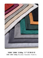 Scuba Suede Fabric – Microfiber Suede with Knitted Backing & Snow-like Shading Effect