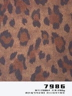Classic Leopard Print Suede Fabric – 200/280/330GSM – 7986