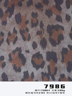 Classic Leopard Print Suede Fabric – 200/280/330GSM – 7986
