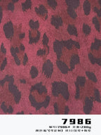 Classic Leopard Print Suede Fabric – 200/280/330GSM – 7986