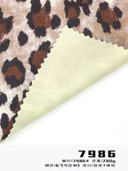 Classic Leopard Print Suede Fabric – 200/280/330GSM – 7986