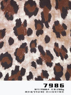 Classic Leopard Print Suede Fabric – 200/280/330GSM – 7986