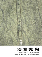 Garment-Wash Fading Suede Fabric – Vintage Denim Look – 7989