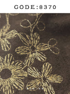 Custom Embroidered Suede Fabric – 8370