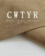 Water-Based PU Suede Fabric 300gsm | Premium Leather-Like Texture | CWTYR