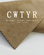 Water-Based PU Suede Fabric 300gsm | Premium Leather-Like Texture | CWTYR
