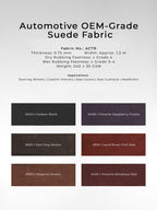 Automotive OEM-Grade Suede Fabric for Car Interiors 240GSM – ACTR