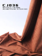 artificial-suede-fabric-360gsm-145cm-knitted-stretch-heavy-weight-brown-for-skirts-china-factory-direct-color-card-cj036