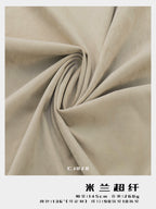 khaki faux suede fabric 260gsm, knitted high stretch ultra soft, for garment, textile supplier