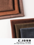 Knitted suede fabric 360gsm 145cm non-stretch heavy weight swatch for garments and outerwear
