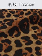 Smiley Leopard Print Suede Fabric – 8386