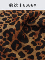 Smiley Leopard Print Suede Fabric – 8386
