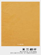 lemon yellow stretch suede fabric 260gsm, double sided stretch medium weight, for automotive upholstery, textile manufacturer