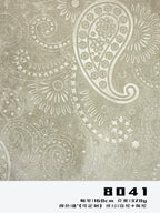 paisley embossed stretch suede fabric 320gsm 160cm 2-way stretch heavy weight for coats 8041