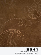 paisley embossed suede fabric 320gsm 160cm 2-way stretch for garments and bags 8041